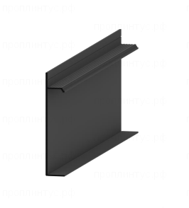 Плинтус скрытого монтажа Pro Design Universale 235 Чёрный Муар Ral 9005