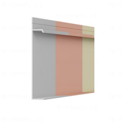 Плинтус скрытого монтажа Pro Design Universale 235 окрас по Ral