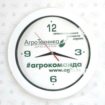 настенные часы с логотипом