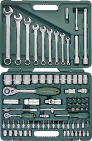 S04H92482S Набор инструмента универсальный 1/4", 1/2"DR, 82 предмета