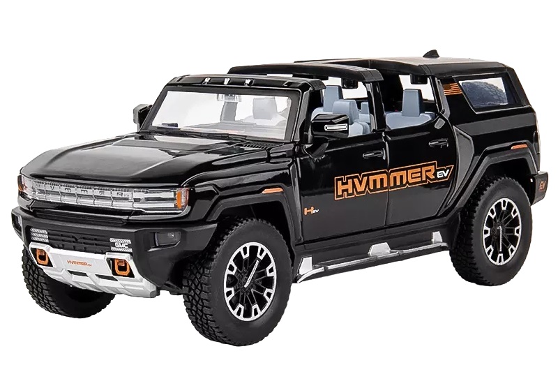 Коллекционная игровая модель GMC Hummer EV SUV металлическая, свет, звук 22 см. (K2-03-C)