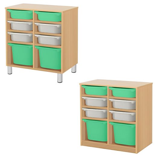 РКСВСХ-2/54 Стеллажная выдвижная система хранения (670х400х900мм)