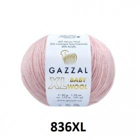 фото Пряжа BABY WOOL XL Gazzal цвет 836