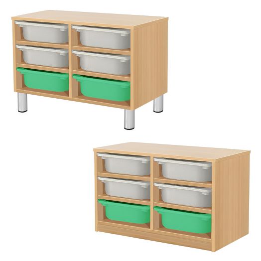 РКСВСХ-2/47 Стеллажная выдвижная система хранения (670х400х600мм)