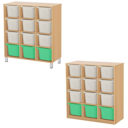 РКСВСХ-3/80 Стеллажная выдвижная система хранения (1000х400х1100мм)