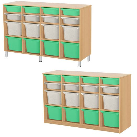 РКСВСХ-4/98 Стеллажная выдвижная система хранения (1300х400х1000мм)