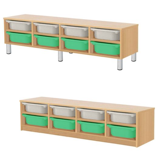 РКСВСХ-4/86 Стеллажная выдвижная система хранения (1300х400х400мм)