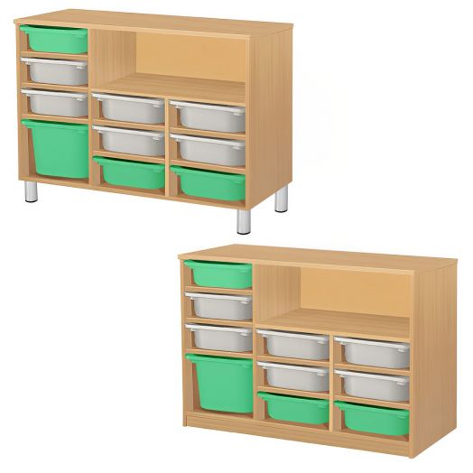 РКТКСХ-К/128 Тумба комбинированная (1000х400х900мм)