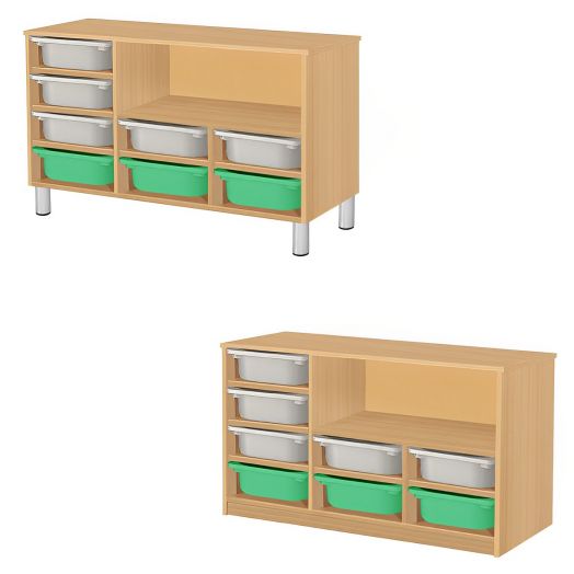 РКТКСХ-К/120 Тумба комбинированная (1000х400х800мм)