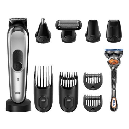 Триммер Универсальный Philips MG5730 Multigroom series 5000 "11 в 1" Braun MGK 7220, black/silver