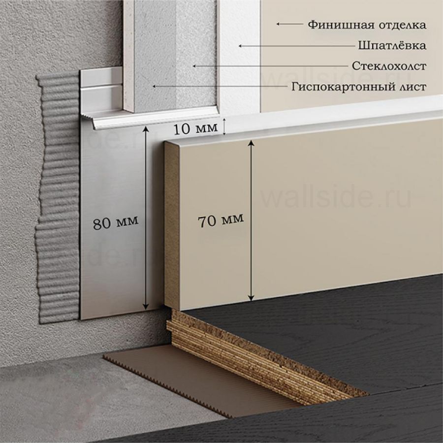 Скрытый плинтус FD-01