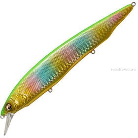 Воблер Megabass Kanata Ayu 160F 160 мм / 30 гр / Заглубление: 0,8 - 1,2  м / цвет: GG Gold Lime Rainbow