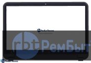 Сенсорное стекло (тачскрин)  Dell Inspiron 15R 04J3M2 черное c рамкой