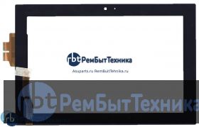 Сенсорное стекло (тачскрин)  Asus Padfone A66 station черное