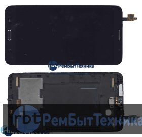 Модуль (Матрица, экран, дисплей + тачскрин)  Samsung Galaxy Mega 7.0 SM-T2558 черный с рамкой