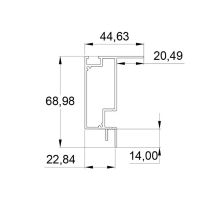 Теневой профиль Gips-BP80 для потолка размеры