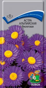 Астра альпийская Фиолетовая 0,04гр. Комплект из 3 пакетиков