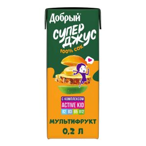 Сок Добрый Мультифрукт 0,2л