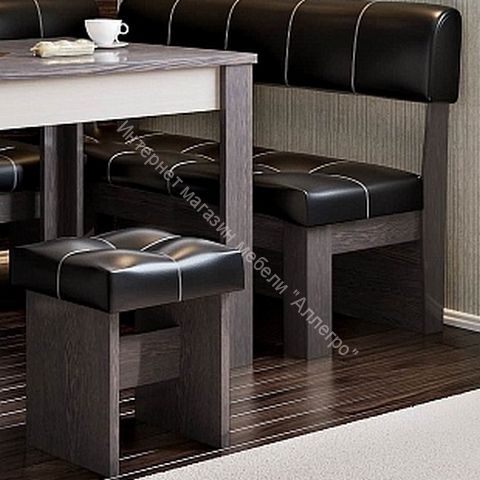 Кухонный уголок "Валенсия" Венге Цаво, Чёрный