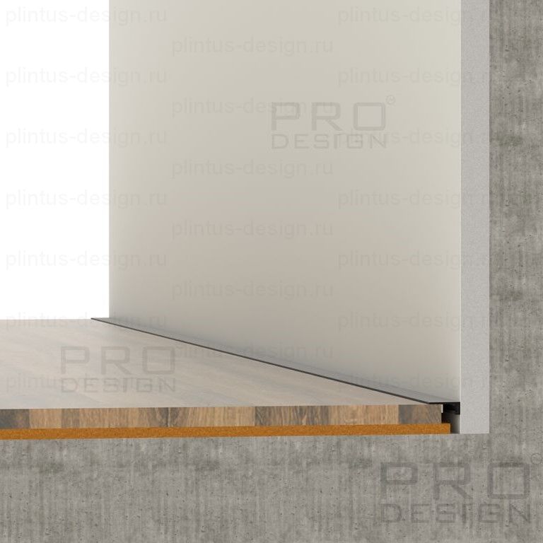 Pro Design Mini щелевой плинтус 7067 анодированный