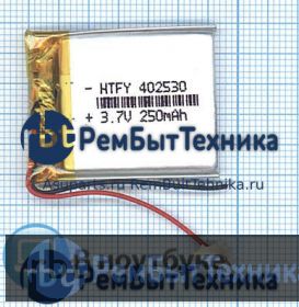 Аккумулятор Li-Pol (батарея) 4*25*30мм 2pin 3.7V/250mAh