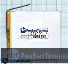 Аккумулятор Li-Pol (батарея) 2.5*105*105мм 2pin 3.7V/3500mAh