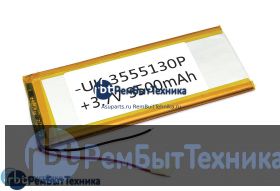 Аккумулятор Li-Pol (батарея) 3.5*55*130мм 2pin 3.7V/3500mAh