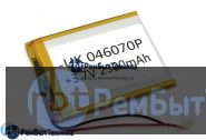 Аккумулятор Li-Pol (батарея) 4*60*70мм 2pin 3.7V/2300mAh