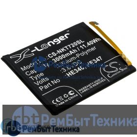 Аккумулятор для CS-NKT720SL HE340 HE347  Nokia 7.1, TA-1041 3.8V / 3000mAh / 11.40Wh