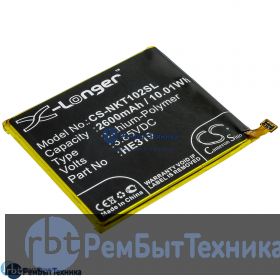 Аккумулятор для CS-NKT102SL HE319 HE330  Nokia 3, TA-1020, TA-1028, TA-1032 3.85V / 2600mAh / 10.01W