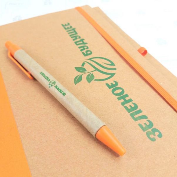 Эко блокноты с логотипом эко проекта