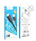 Кабель USB - микро USB HOCO X88 , 1.0м,  2.4A, чёрный