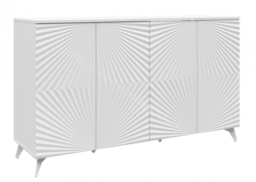 Комод "Комодино" ПМ-390.02 (Белый матовый/Белоснежный софт)