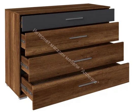 Комод Джолин ПМ 245.07 исп. 3 Графит Софт, Дуб Каньон
