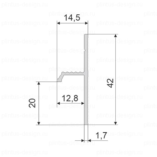FD-04 теневой профиль чёрный