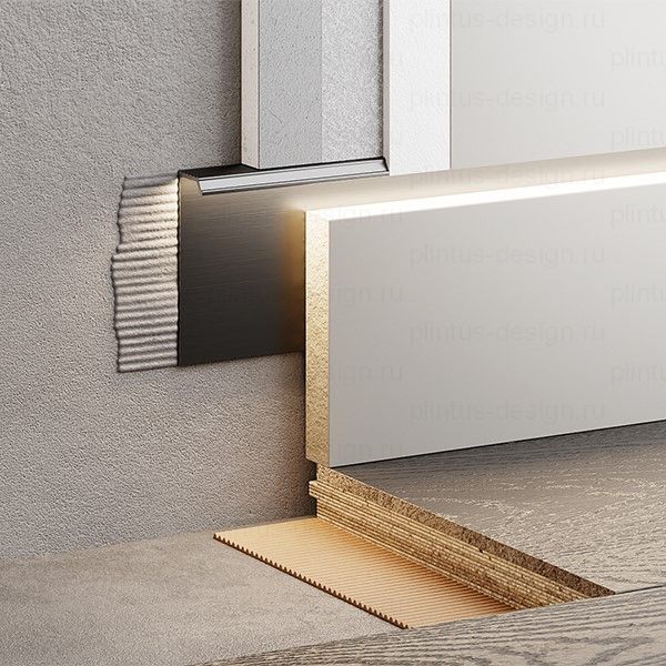 FD-03 скрытый мини плинтус чёрный