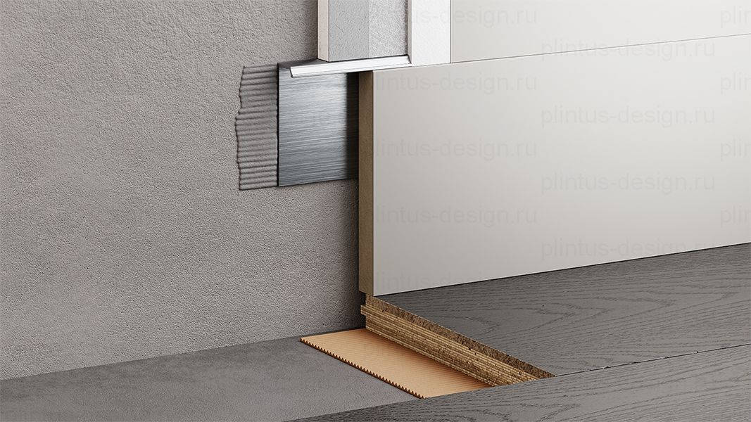 FD-03 скрытый мини плинтус чёрный