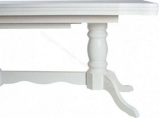 Стол раздвижной Дижон, Белый матовый