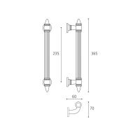 Ручка-скоба Venezia Imperione. схема