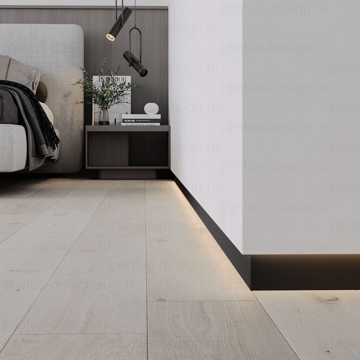 Ликорн С-04.2.3 скрытый плинтус чёрный