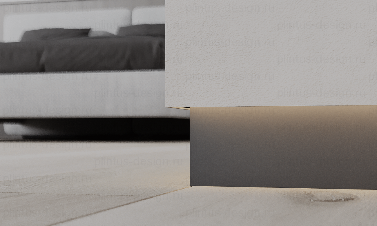 Ликорн С-04.2.3 скрытый плинтус чёрный