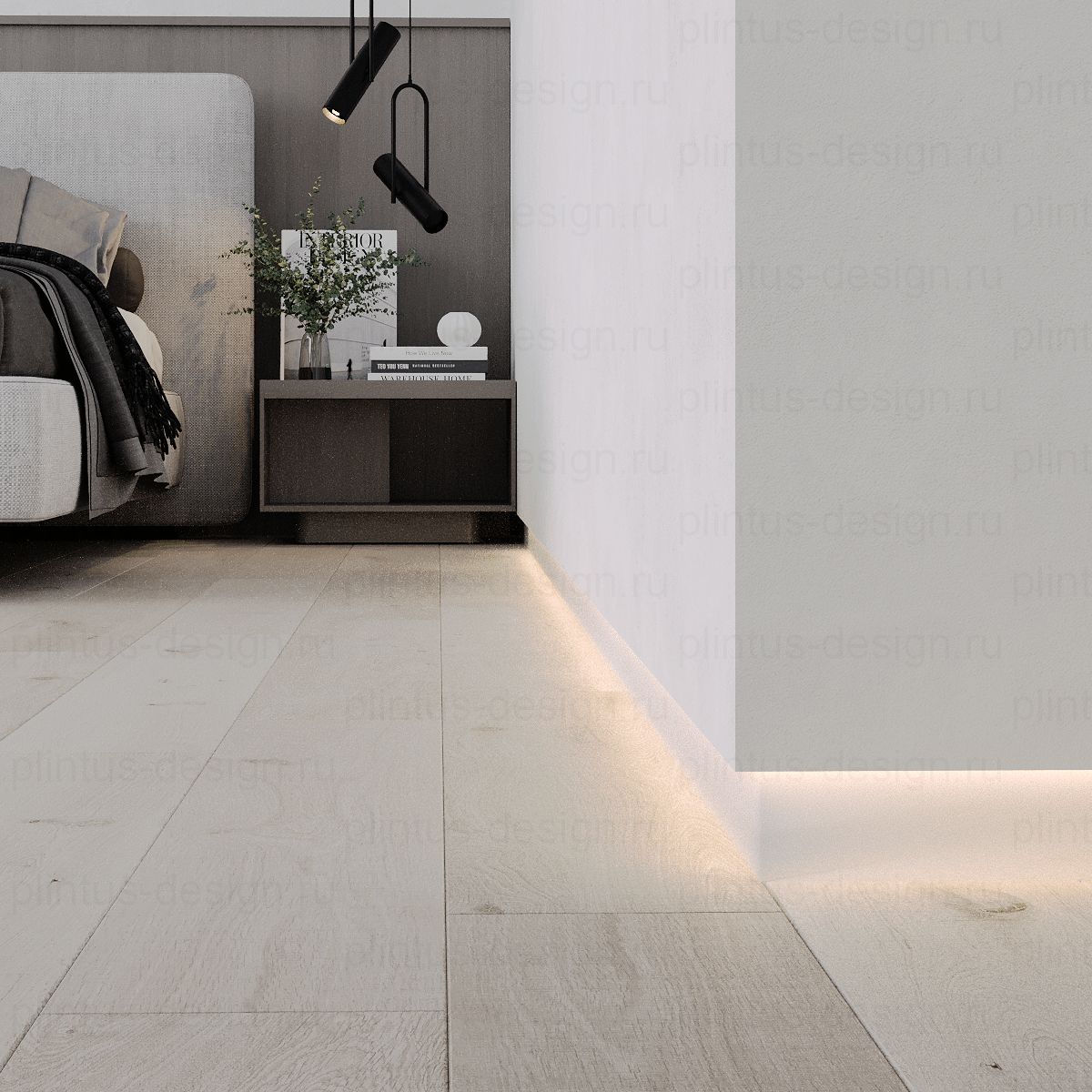 Ликорн С-02.2.2 скрытый плинтус матовый