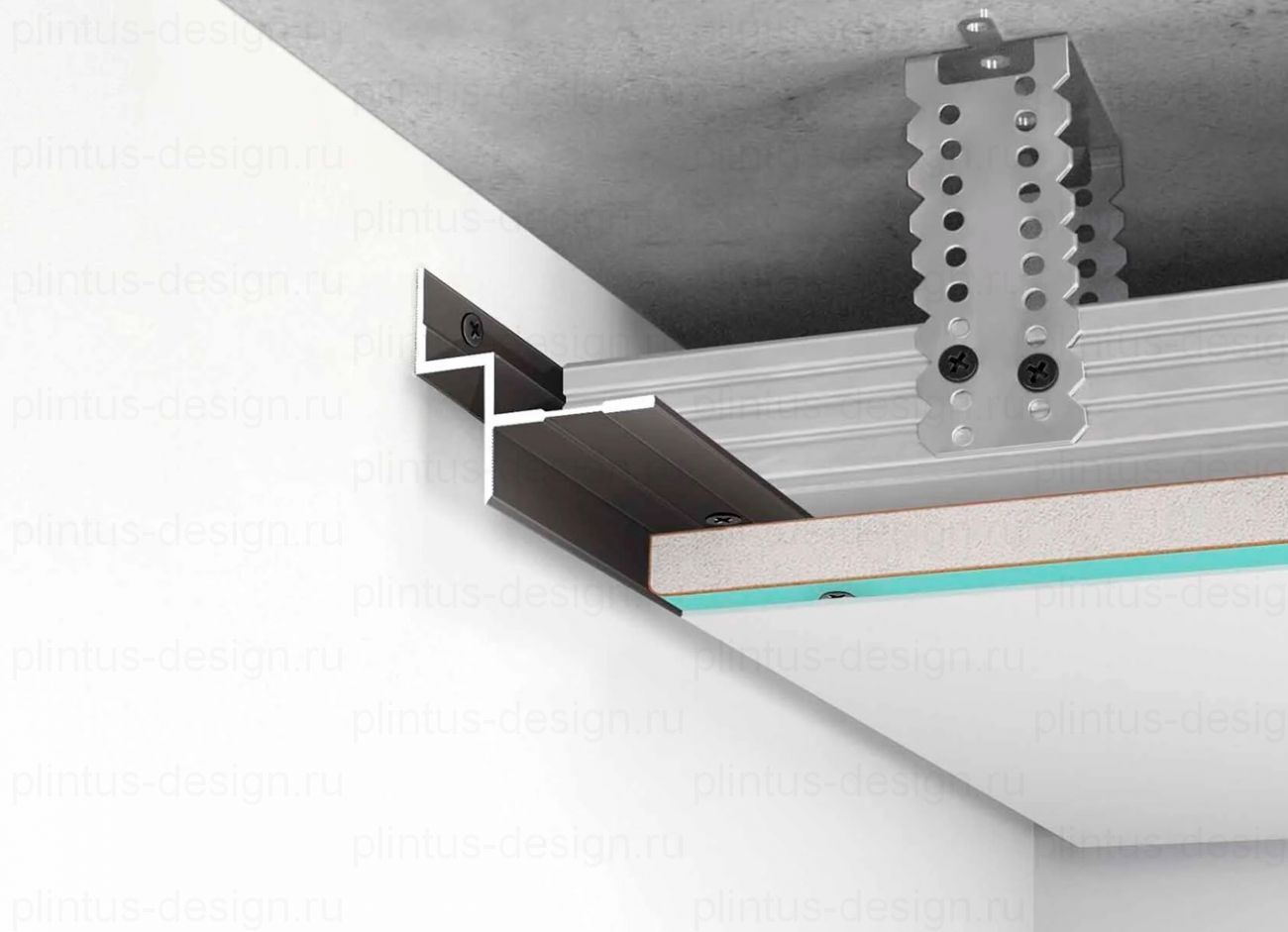 TS 1011 потолочный теневой профиль Line Art
