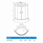 Душевая кабина ER5720TB4 Erlit