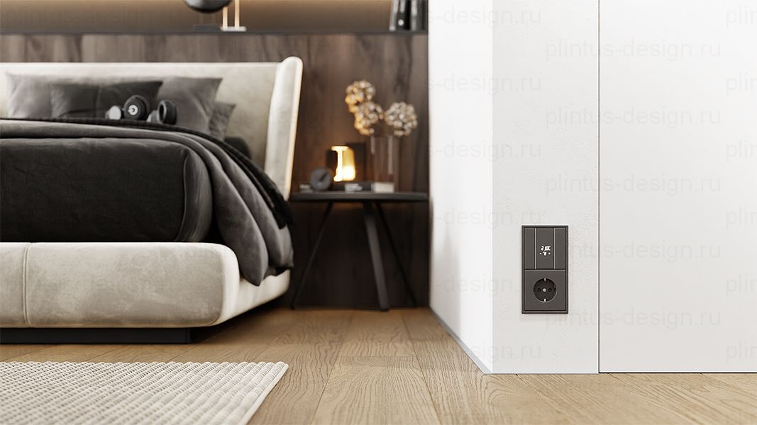 Микроплинтус ФЕСО 11 мм Телегрей RAL 7045