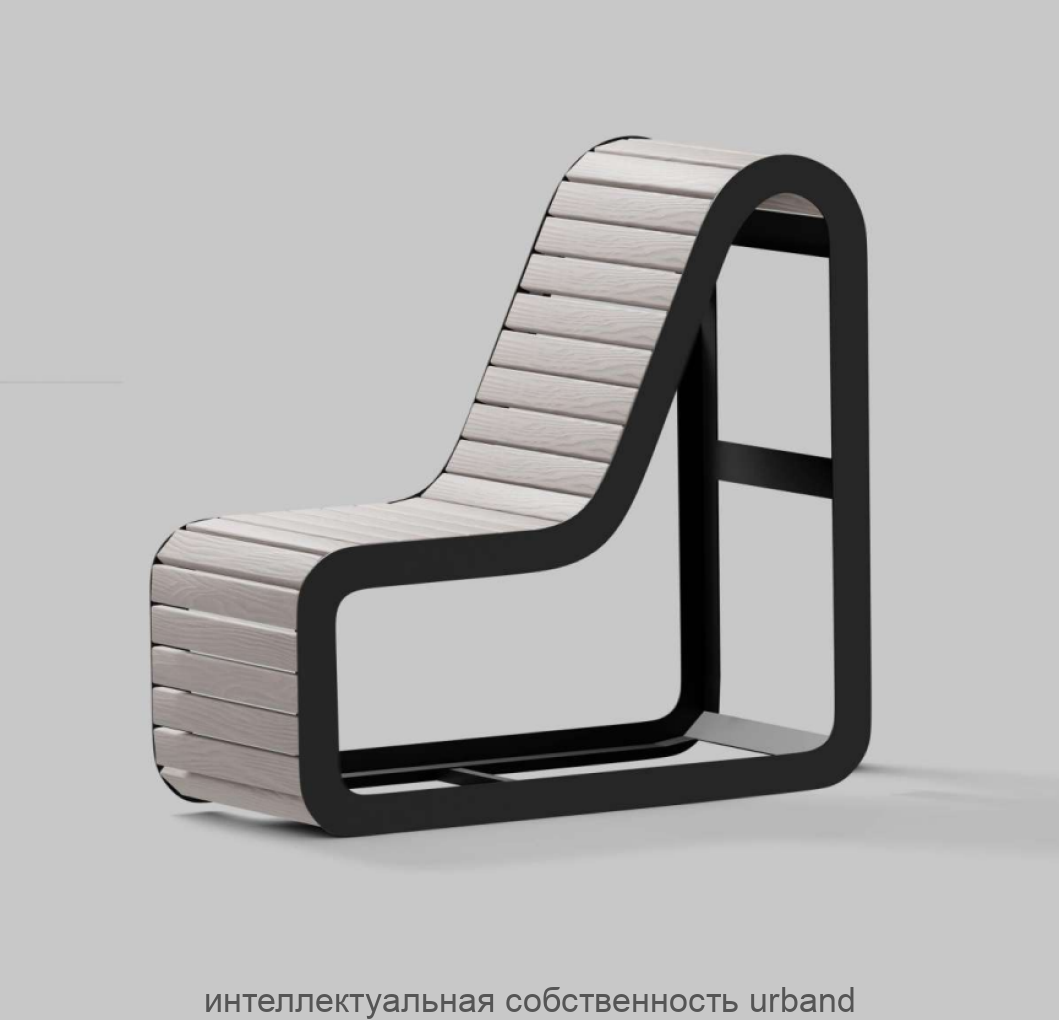 Скамья URBAND серия M,  1050х456х1005 мм