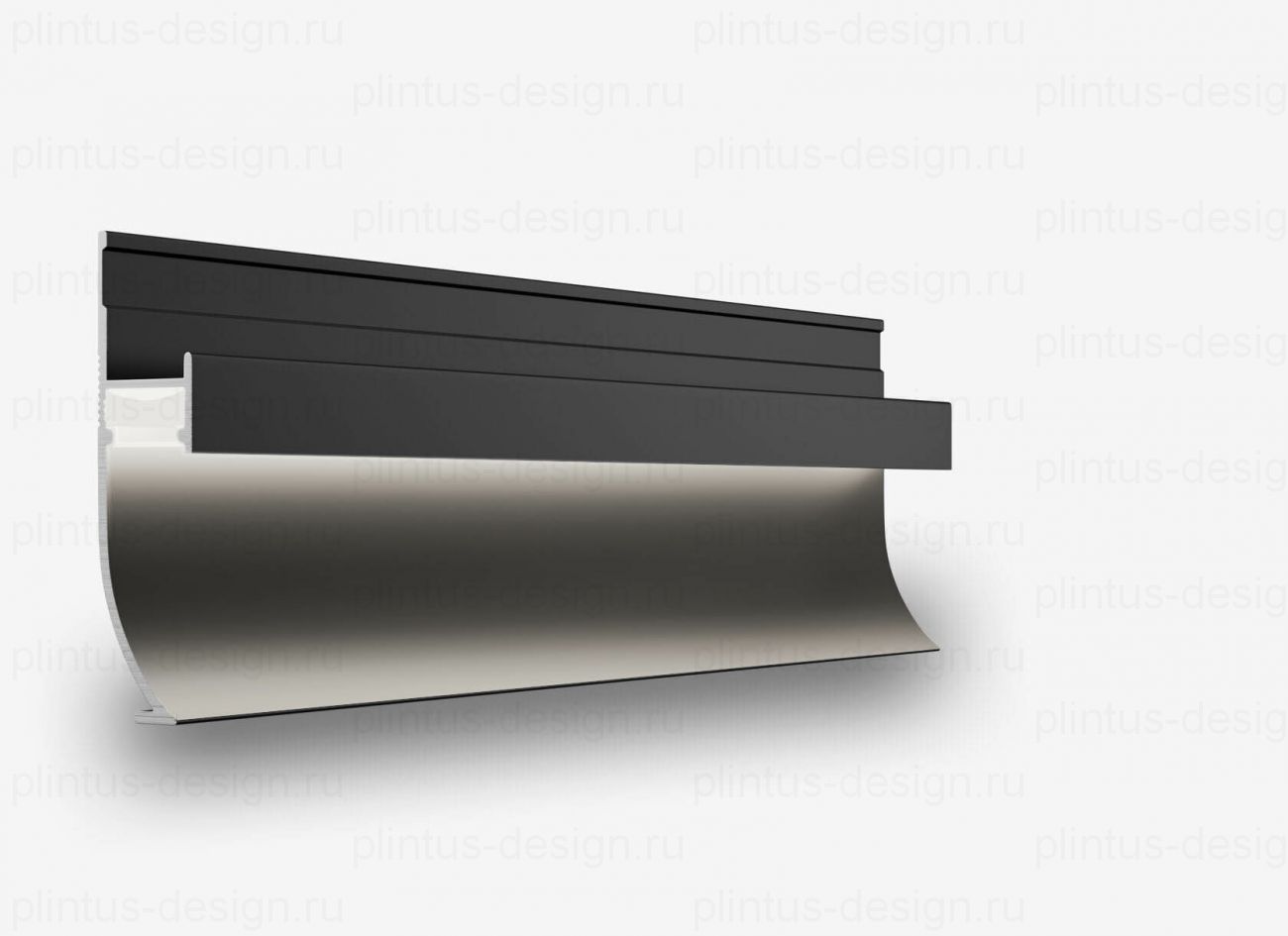 SC 1214 теневой радиусный плинтус Line Art