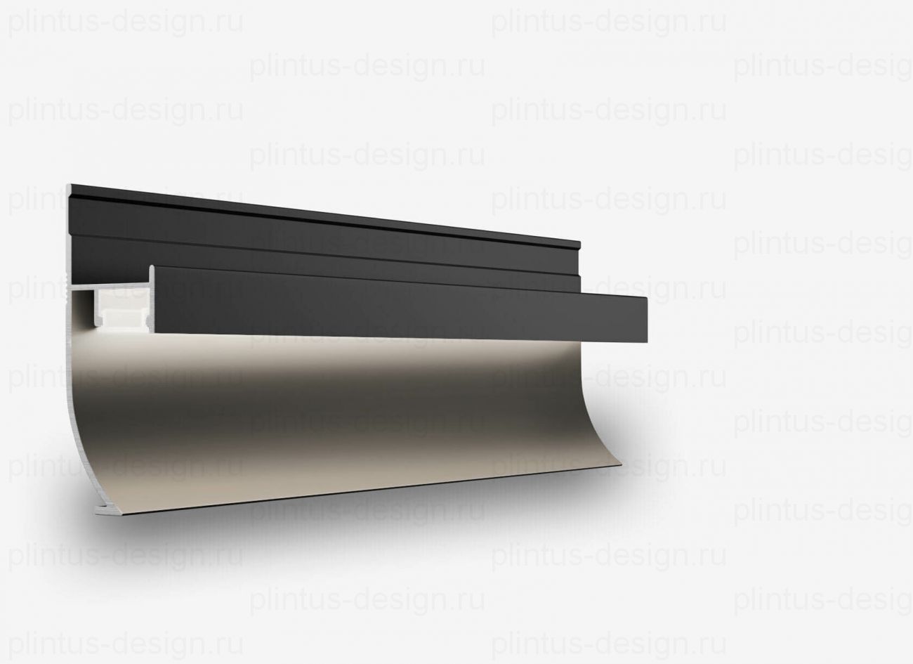 SC 1813 теневой радиусный плинтус Line Art