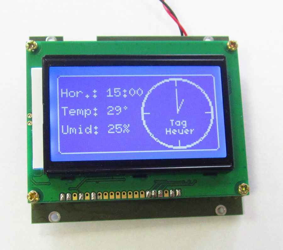 Программируемый монохромный дисплейный модуль 128х64