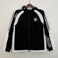 Ветровка Adidas (чёрно-белая) 2023